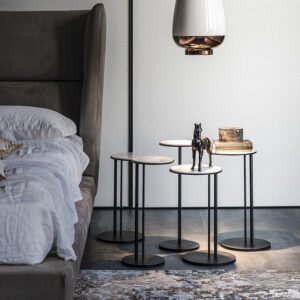 Sting XL Cattelan Italia – Table basse design haut de gamme avec plateau céramique Marmi et base acier, disponible chez D-Style Interior