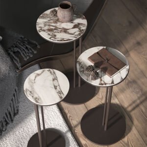 Sting XL Cattelan Italia – Table basse design haut de gamme avec plateau céramique Marmi et base acier, disponible chez D-Style Interior