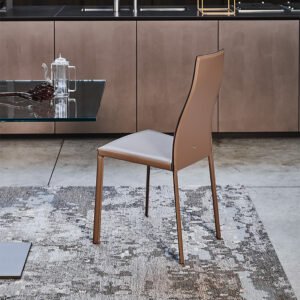Kaori Chaise design Kaori en cuir signée Cattelan Italia, élégante et contemporaine, disponible chez D-Style Interior.
