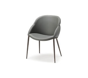 Camilla ML chaise design de Cattelan Italia : design enveloppant, structure en acier laqué et assise généreusement rembourrée pour un confort optimal. Disponible chez D-Style Interior.