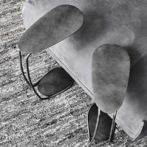 Table basse design haut de gamme Yago Cattelan Italia, aux courbes douces et finitions métalliques, disponible chez D-Style Interior.