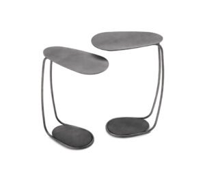 Table basse design haut de gamme Yago Cattelan Italia, aux courbes douces et finitions métalliques, disponible chez D-Style Interior.