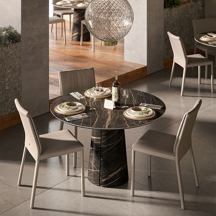 CUBA Keramik Bistrot – Table bistro en céramique contemporaine Cattelan Italia
