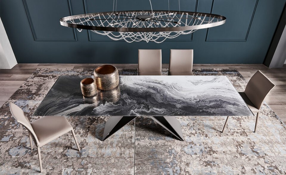 Premier Crystalart | table design haut de gamme par Cattelan Italia. Disponible chez D-Style Interior.