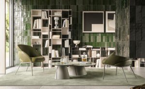 Bibliothèque design haut de gamme Latitude Cattelan Italia, bibliothèque modulable métallique avec module 70x26x100 cm, disponible chez D-Style Interior.