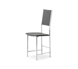 Alessia tabouret design de Cattelan Italia : design minimaliste, structure en acier laqué et assise en cuir véritable, alliance d’élégance et de confort italien. Disponible chez D-Style Interior.
