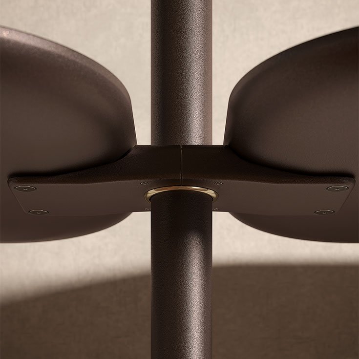 Bibliothèque design haut de gamme Harbour Cattelan Italia, bibliothèque modulaire murale/plafond avec étagères bois, disponible chez D-Style Interior.