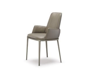 Belinda ML Chaise design de Cattelan Italia, design enveloppant, structure en acier laqué et assise rembourrée au confort supérieur. Disponible chez D-Style Interior.