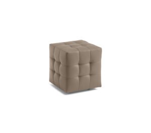 Bob Pouf capitonné sur roulettes, élégant et fonctionnel, signé Cattelan Italia. Un design raffiné en cuir ou simili-cuir. Disponible chez D-Style Interior.