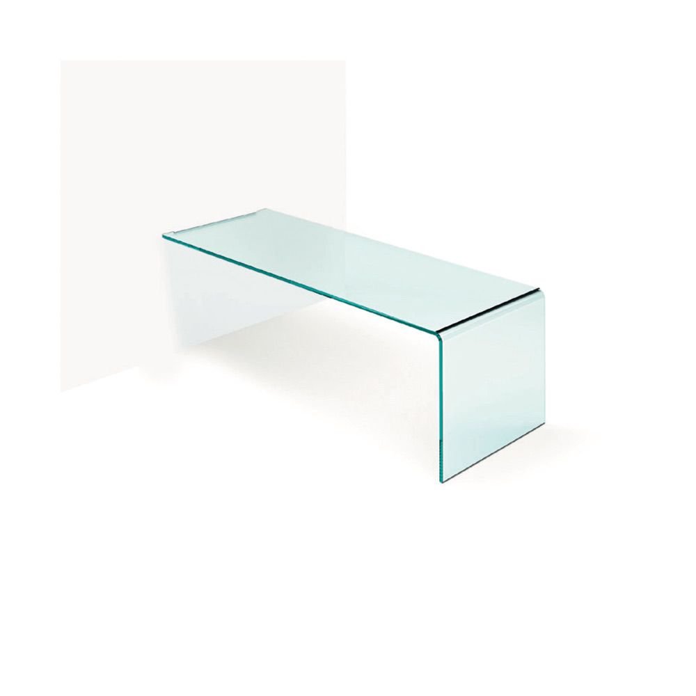 Rialto L wall mounted | Bureau design haut de gamme FIAM Italia, verre cintré 15 mm et fixation en aluminium poli, disponible chez D-Style Interior.
