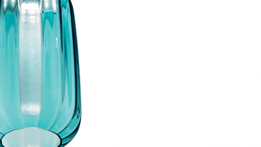 Luminaire suspendu LANTERNA SOSPENSIONE en verre artistique et structure chromée par Reflex Angelo disponible chez D-Style Interior