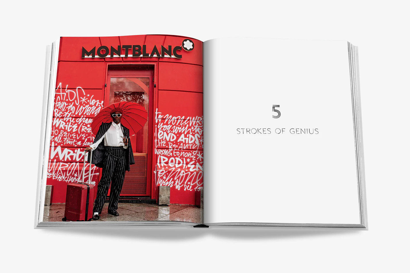 Livre design haut de gamme Montblanc: Inspire Writing par Assouline, édition Legends sous étui luxueux, disponible chez D-Style Interior.