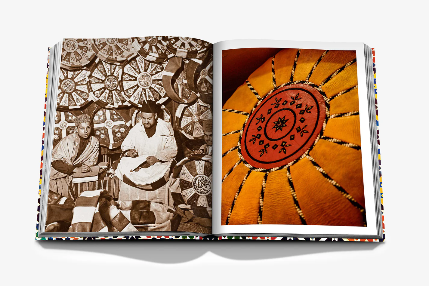 Livre design haut de gamme Moroccan Decorative Arts par Assouline, édition française sous étui lin, disponible chez D-Style Interior.