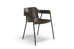 Fauteuil lounge NIL par Amura Lab, en fibre de lin et métal, alliance subtile de légèreté, confort et élégance contemporaine. Disponible chez D-Style Interior.