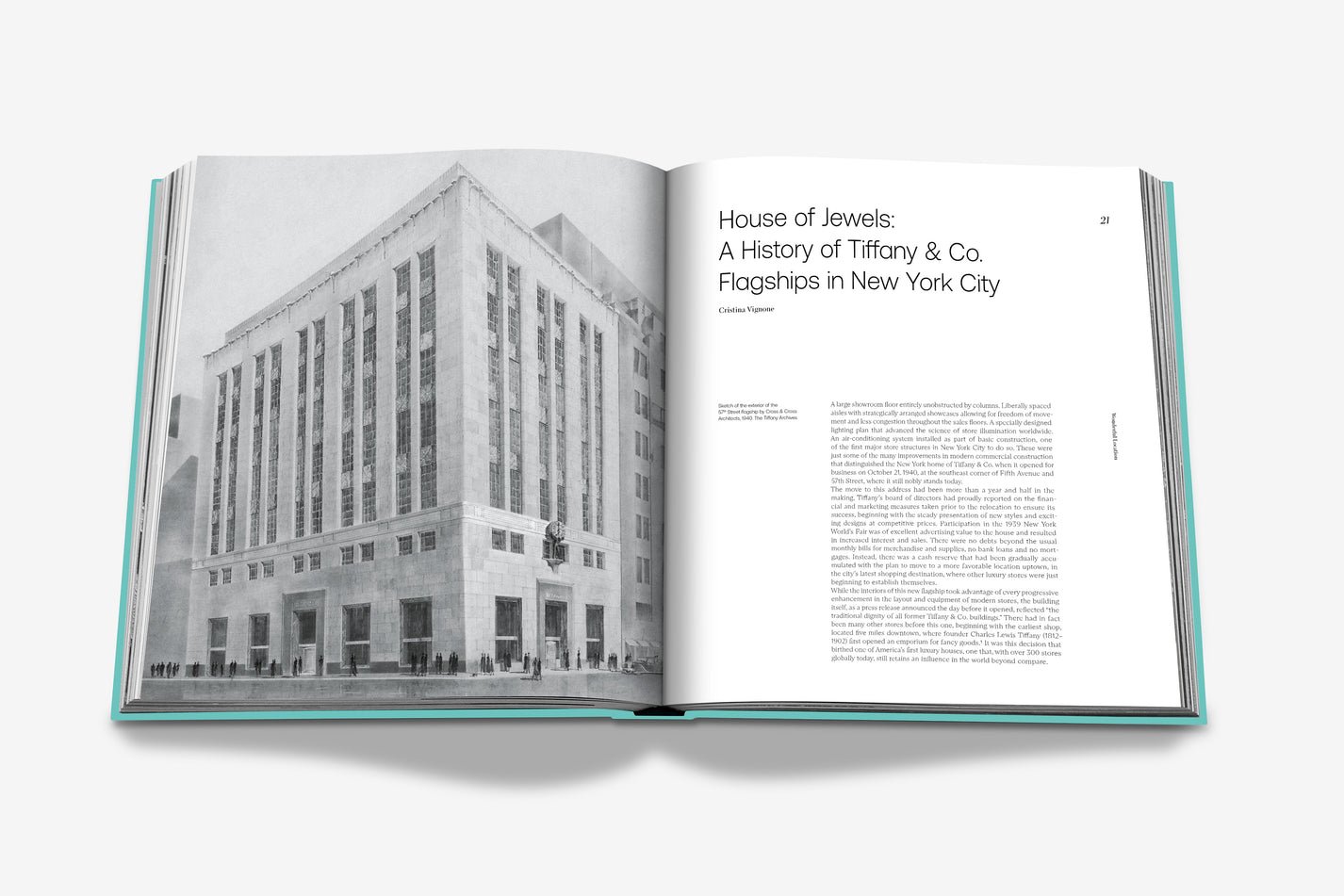 Livre design haut de gamme Tiffany & Co: Landmark par Assouline, édition soie sous étui lin, disponible chez D-Style Interior.