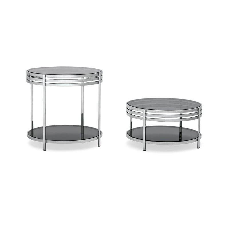 Ula – Table basse design en verre fumé Arketipo
