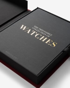 Livre design haut de gamme The Impossible Collection of Watches par Assouline, édition Ultimate sous écrin caoutchouc, disponible chez D-Style Interior.