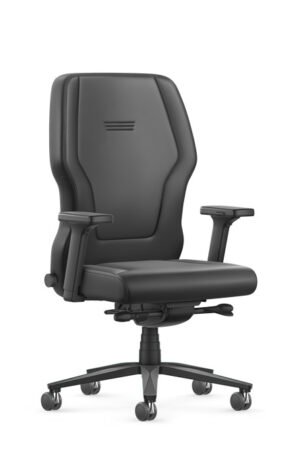 XXLis5 XL112, chaise de bureau haut de gamme pour gabarits jusqu’à 200 kg, alliant robustesse, confort et design ergonomique. Disponible chez D-Style Interior.