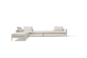 Leonard Canapé design haut de gamme alliant lignes géométriques élégantes et confort moelleux, signé Amura Lab. Disponible chez D-Style Interior.