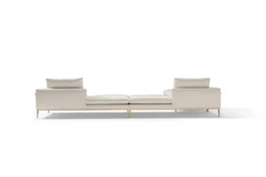 Leonard Canapé design haut de gamme alliant lignes géométriques élégantes et confort moelleux, signé Amura Lab. Disponible chez D-Style Interior.