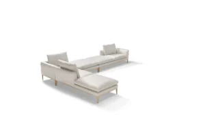 Leonard Canapé design haut de gamme alliant lignes géométriques élégantes et confort moelleux, signé Amura Lab. Disponible chez D-Style Interior.