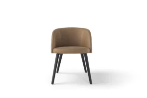 Monnalisa fauteuil d’Amura Lab allie élégance Renaissance, confort enveloppant et raffinement contemporain. Disponible chez D-Style Interior.