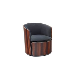 Mere | Fauteuil de bureau design Bentley Home en cuir ou tissu, structure en bois courbé, finitions luxe, disponible chez D-Style Interior
