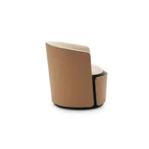 Mere | Fauteuil de bureau design Bentley Home en cuir ou tissu, structure en bois courbé, finitions luxe, disponible chez D-Style Interior
