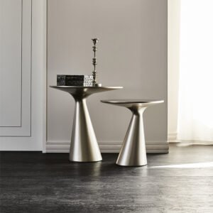 Table basse design haut de gamme Peyote par Cattelan Italia, plateau verre et base polyuréthane, design Piero De Longhi, disponible chez D-Style Interior.