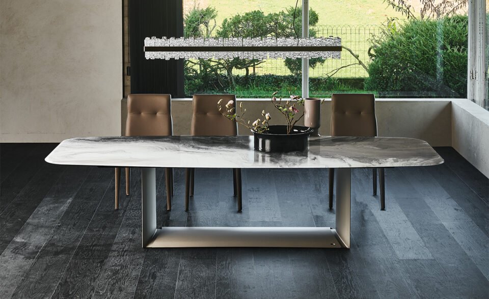 DRAGON Crystalart – Table en verre décoratif | Cattelan Italia