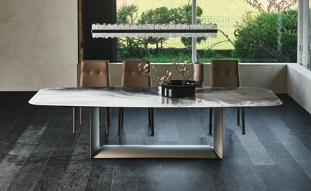 DRAGON Crystalart – Table en verre décoratif | Cattelan Italia