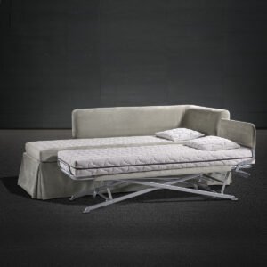 Canapé lit design haut de gamme Chaise Longue par Colunex, système de relèvement automatique, disponible chez D-Style Interior.