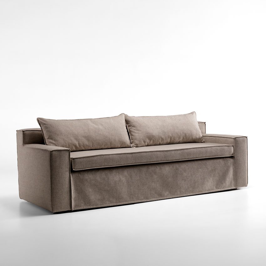Canapé lit design haut de gamme Plateau par Colunex, dimensions généreuses et système automatique, disponible chez D-Style Interior.