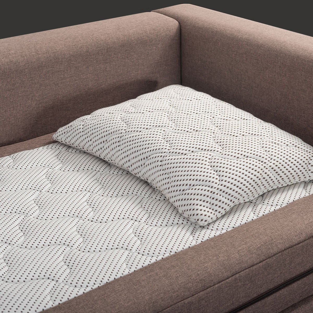 Canapé lit design haut de gamme Sleeper par Colunex, système de transformation automatique, disponible chez D-Style Interior.