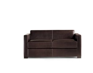 Canapé design haut de gamme Linea A par Poltrona Frau, structure hêtre massif avec revêtement cuir Pelle Frau®, disponible chez D-Style Interior
