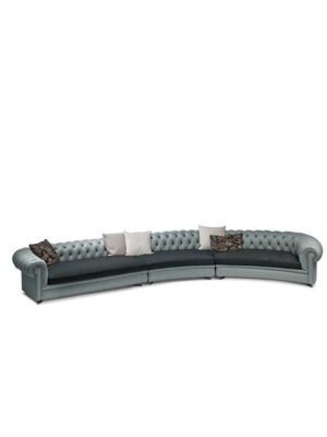 Canapé design haut de gamme Chester Line par Poltrona Frau, système modulaire avec structure hêtre massif et capitonnage main, disponible chez D-Style Interior