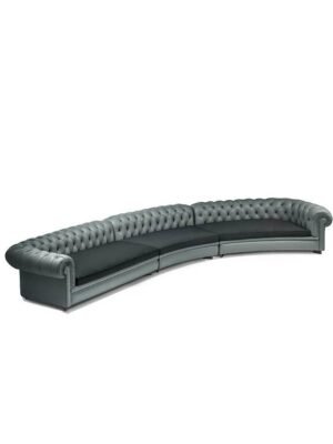 Canapé design haut de gamme Chester Line par Poltrona Frau, système modulaire avec structure hêtre massif et capitonnage main, disponible chez D-Style Interior