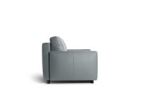 Canapé-lit design haut de gamme Massimosistema par Poltrona Frau, mécanisme intégré invisible avec revêtement Pelle Frau®, disponible chez D-Style Interior