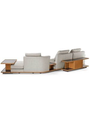 Come Together Poltrona Frau : canapé design haut de gamme deux places modulaire signé Serafini + Palomba. Système compléments. D-Style Interior.