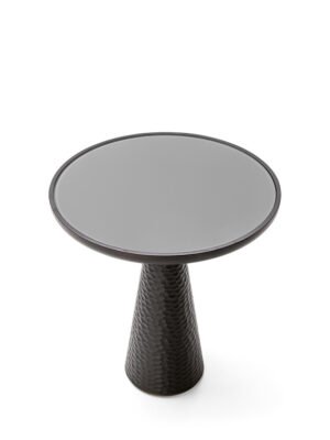DUO | Table basse design haut de gamme Poltrona Frau, frêne massif sculpté à la main et plateau en marbre ou verre laqué, disponible chez D-Style Interior