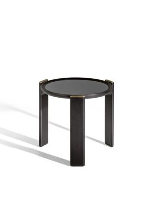 DUO | Table basse design haut de gamme Poltrona Frau, structure en frêne massif sculpté et plateau en marbre, verre ou frêne plaqué, disponible chez D-Style Interior