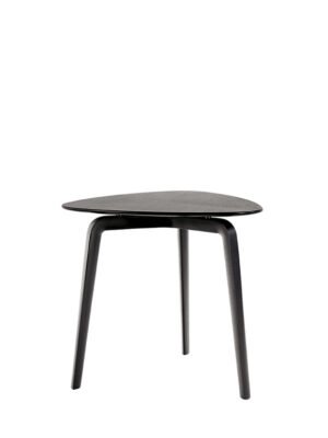 Fiorile | Table basse design haut de gamme triangulaire Poltrona Frau, piètement frêne moka ou wengé, plateau bois ou marbre Calacatta, formes modulables, disponible chez D-Style Interior