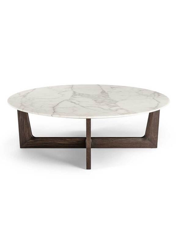 Ilary | Table basse base en bois – Poltrona Frau