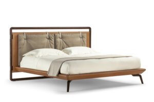 Volare Due Lit design haut de gamme par Poltrona Frau en cuir Pelle Frau® et bois massif, design italien, disponible chez D-Style Interior