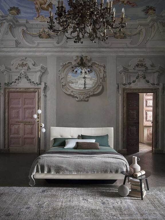 Aurora Due Lit design haut de gamme en cuir Pelle Frau® par Poltrona Frau, design italien contemporain, disponible chez D-Style Interior