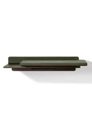 Iren Bureau design haut de gamme Wall Poltrona Frau par Kensaku Oshiro, bureau mural en frêne et cuir Pelle Frau®, design japonais haut de gamme disponible chez D-Style Interior