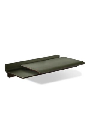 Iren Bureau design haut de gamme Wall Poltrona Frau par Kensaku Oshiro, bureau mural en frêne et cuir Pelle Frau®, design japonais haut de gamme disponible chez D-Style Interior