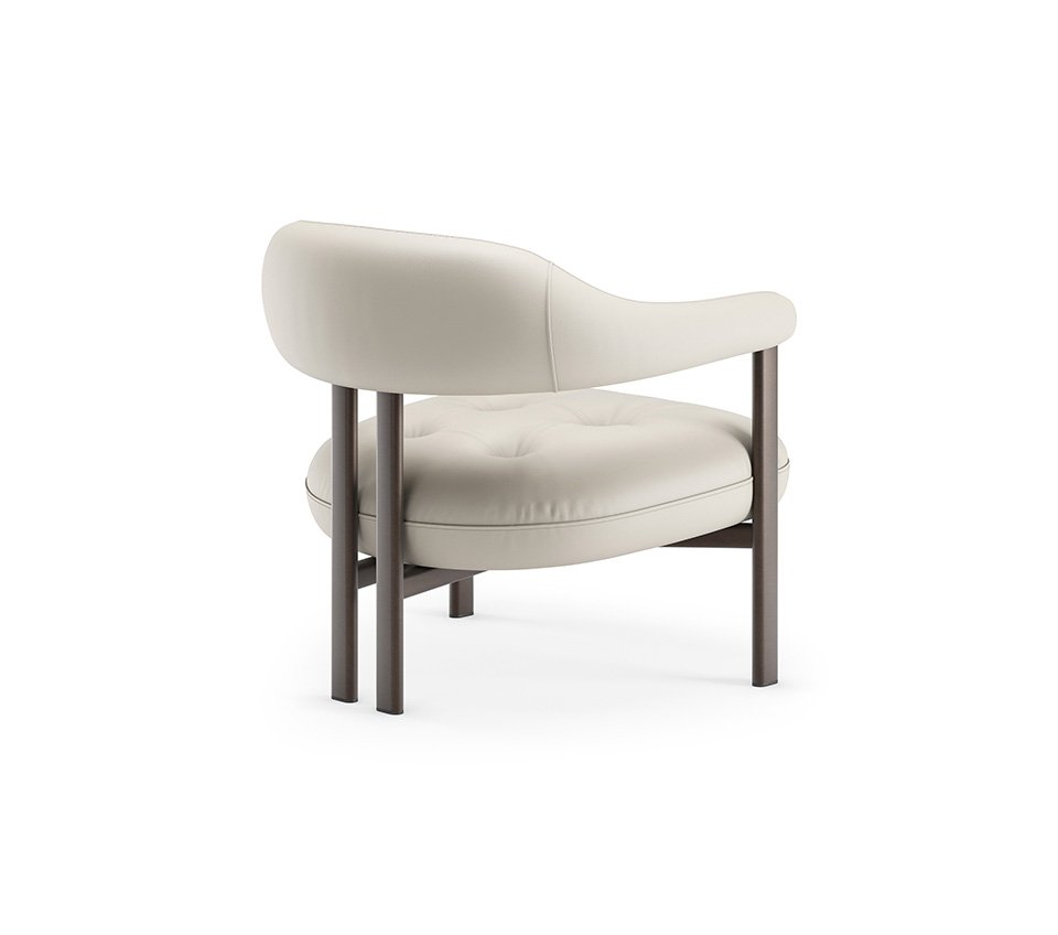 Greta Lounge Fauteuil design de Cattelan Italia, aux lignes enveloppantes et au confort raffiné, alliant élégance et savoir-faire italien. Disponible chez D-Style Interior.