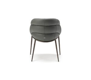 Camilla ML chaise design de Cattelan Italia : design enveloppant, structure en acier laqué et assise généreusement rembourrée pour un confort optimal. Disponible chez D-Style Interior.