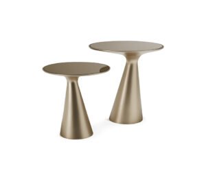 Table basse design haut de gamme Peyote par Cattelan Italia, plateau verre et base polyuréthane, design Piero De Longhi, disponible chez D-Style Interior.